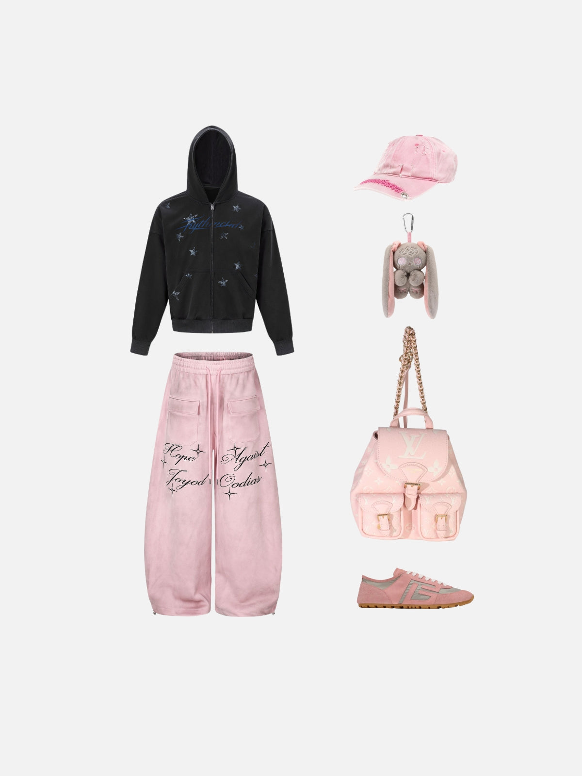 Haaura Script Star Graphic Sweatpants