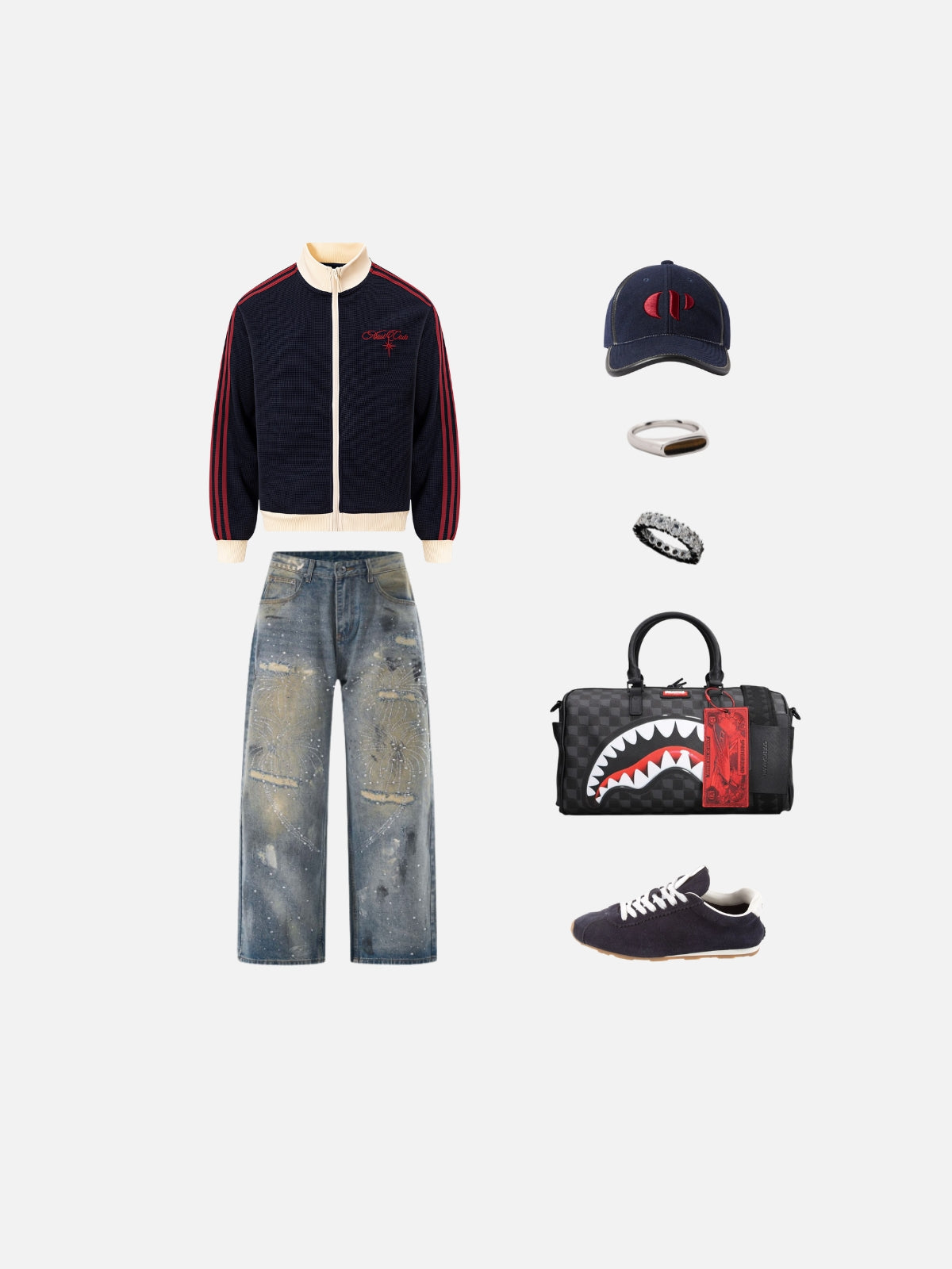 Haaura Contrast Stripe Track Jacket