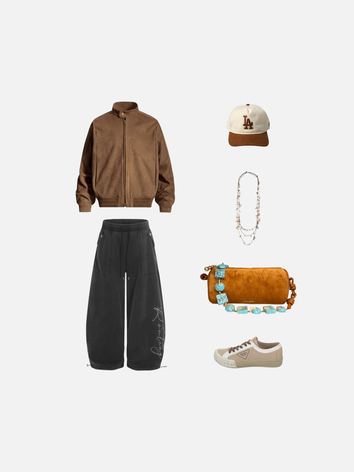Haaura Suede Zip Up Jacket