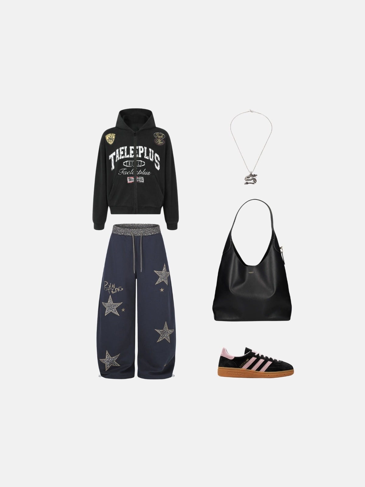 Haaura Leopard Star Graphic Sweatpants