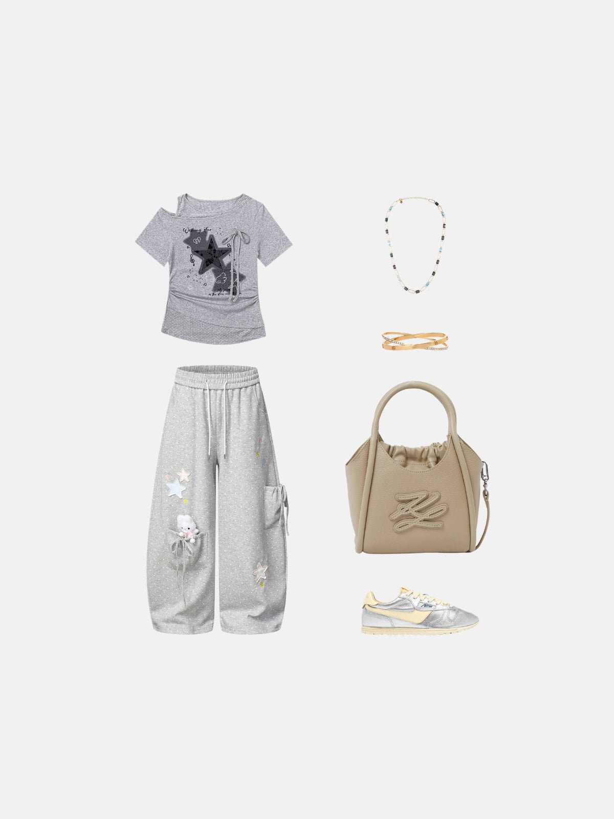 Haaura Plush Bunny Star Sweatpants