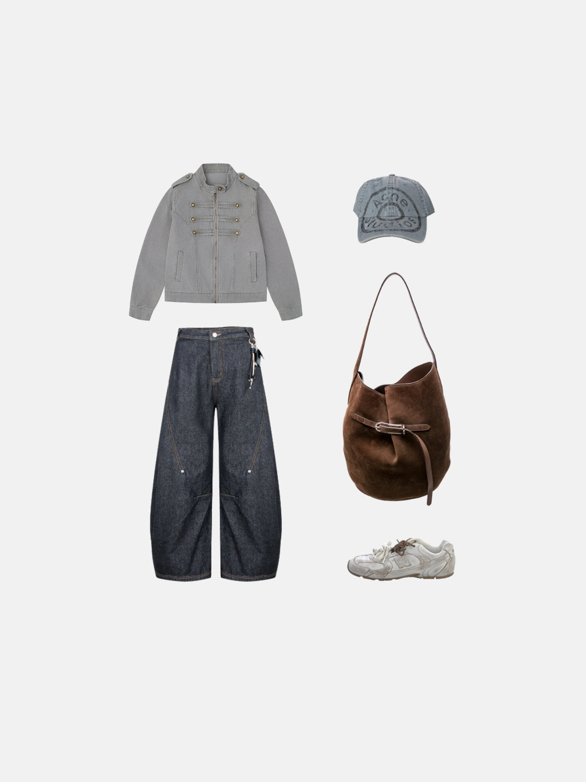 Haaura Snap Strap Zip Up Jacket
