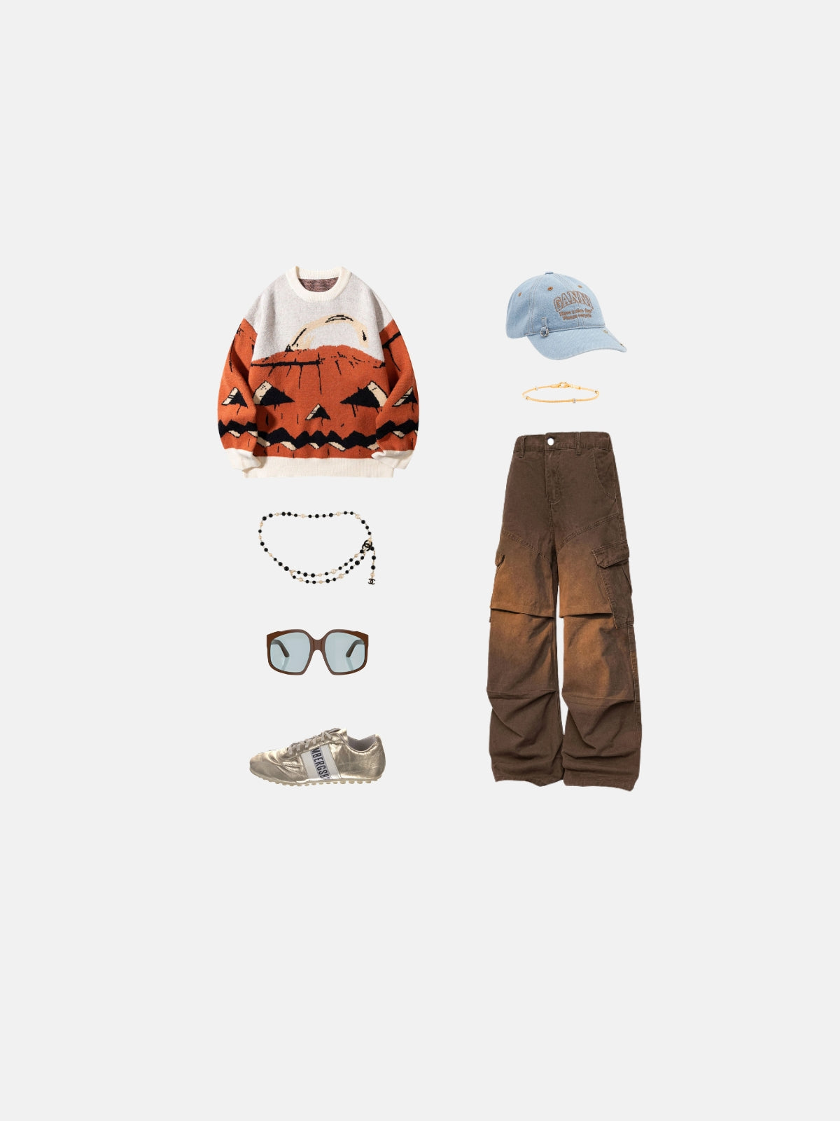 Haaura Pumpkin Graphic Sweater
