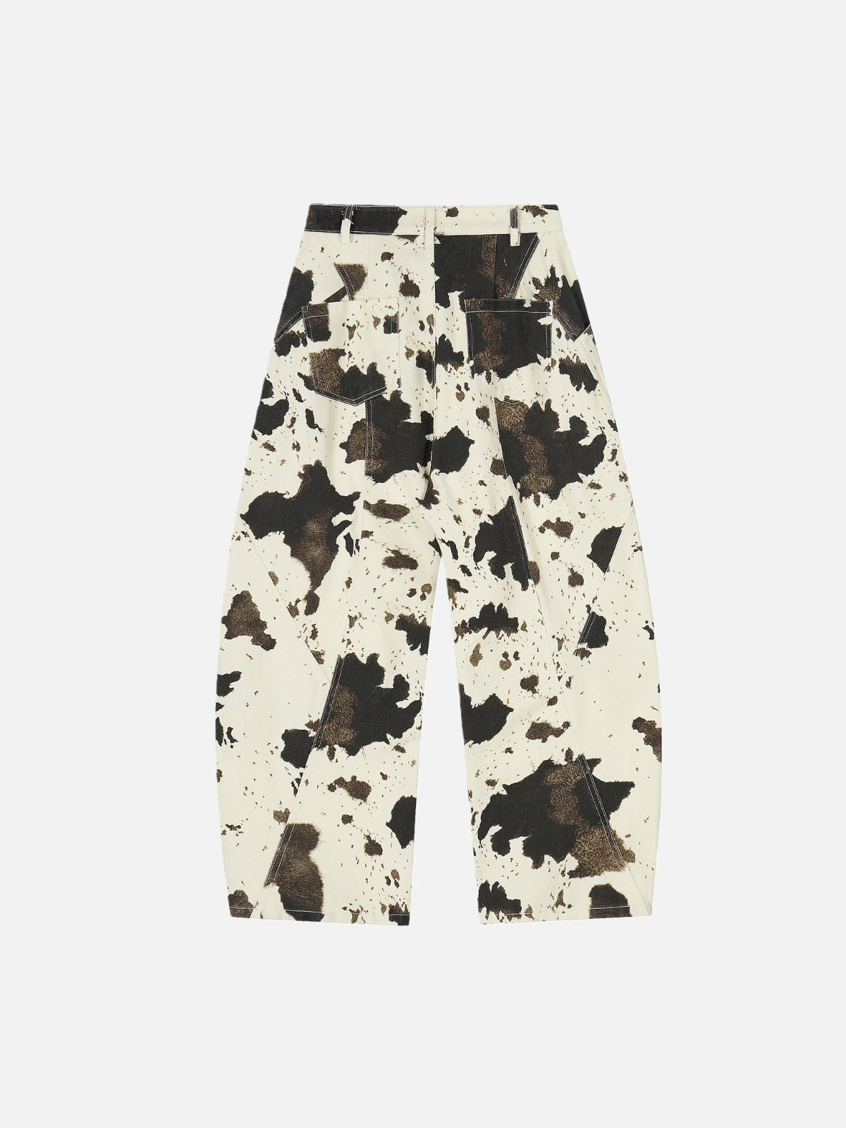 Haaura Baggy Pants mit Kuhmuster