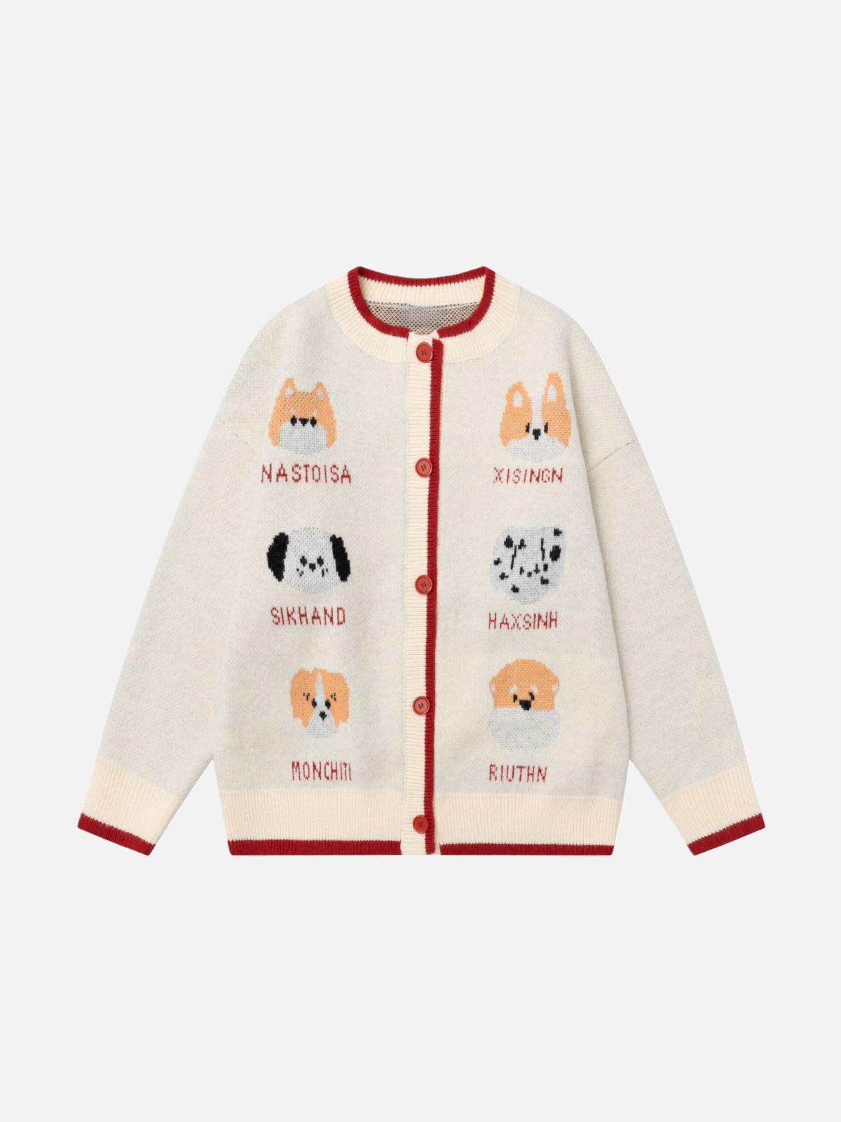 Haaura Embroidered Puppy Cardigan