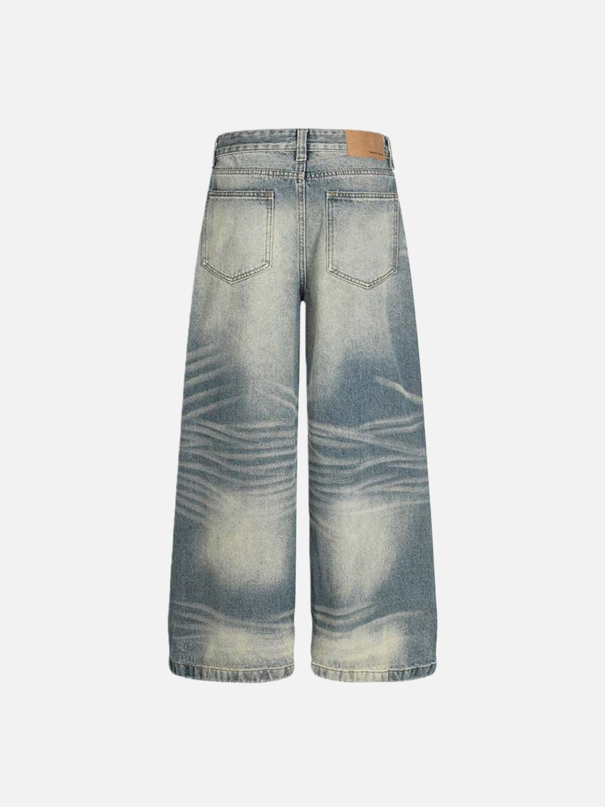 Haaura Tuck-Fold Wide-Leg Jeans