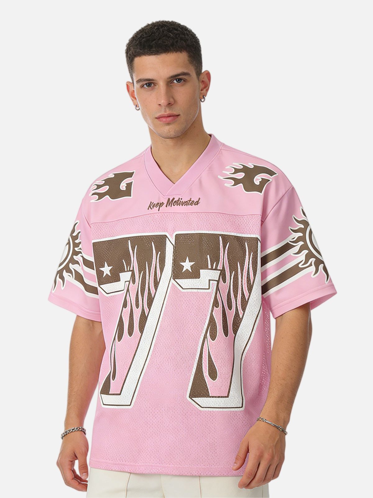 Haaura 77 Graphic Mesh Sport Top