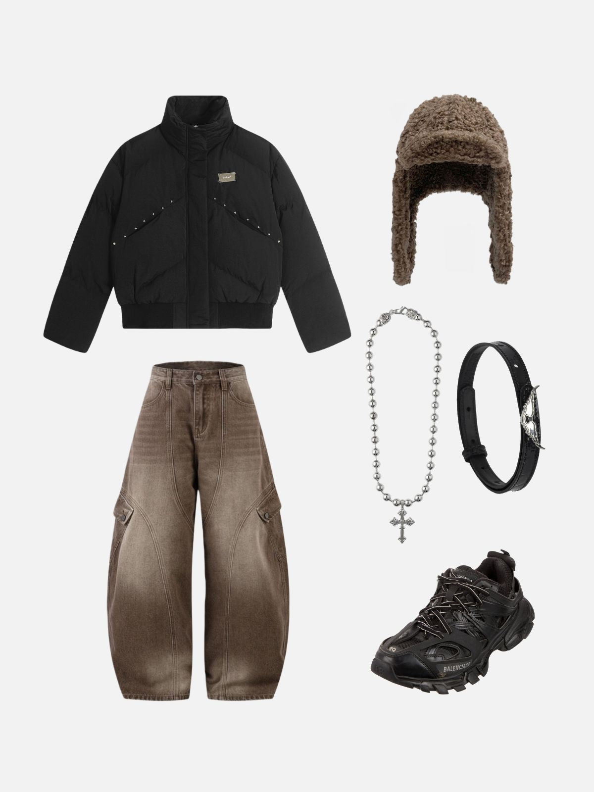 Haaura Shearling Ear Flap Cap