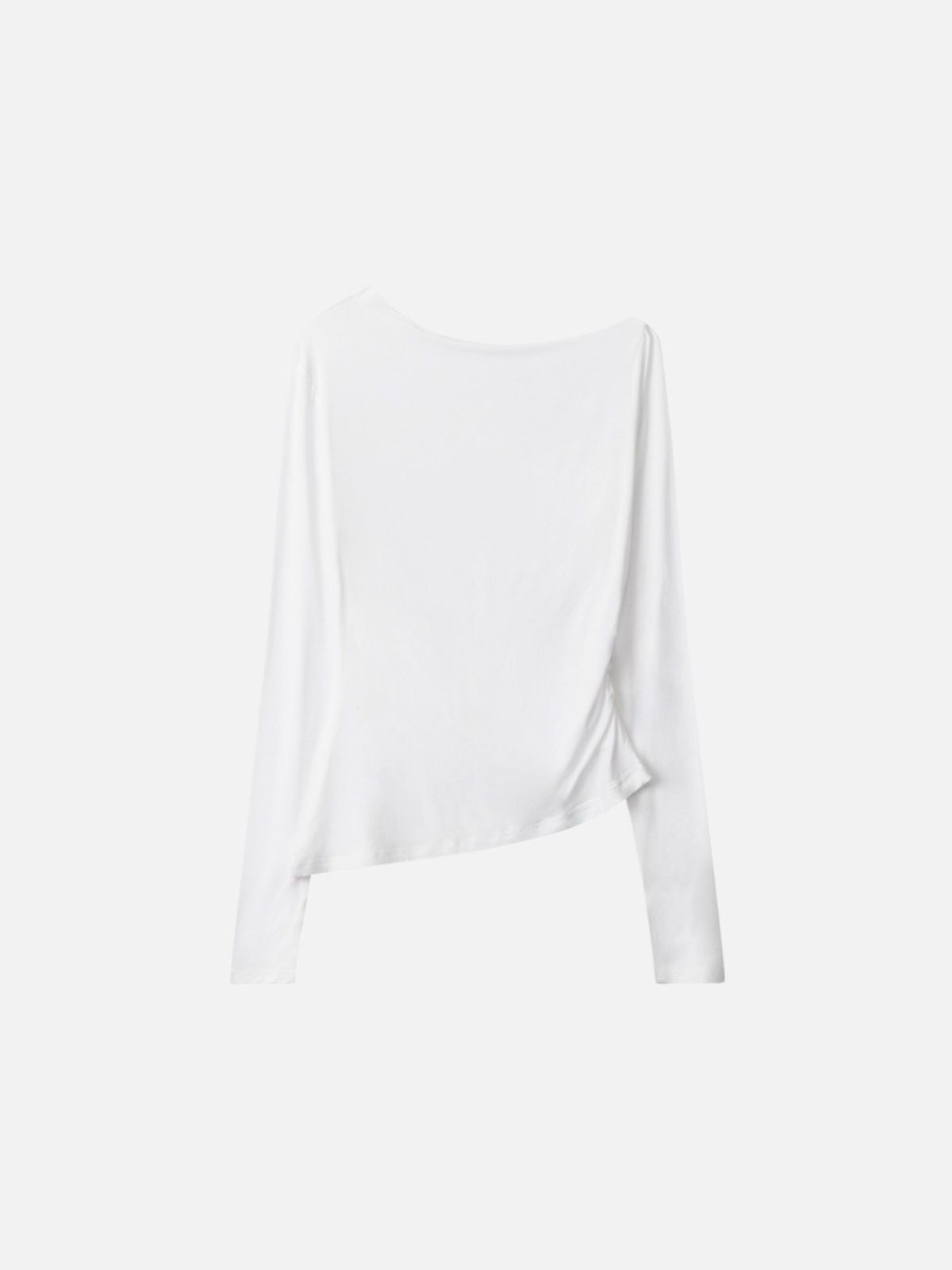 Haaura Asymmetric Draped One-Shoulder Top