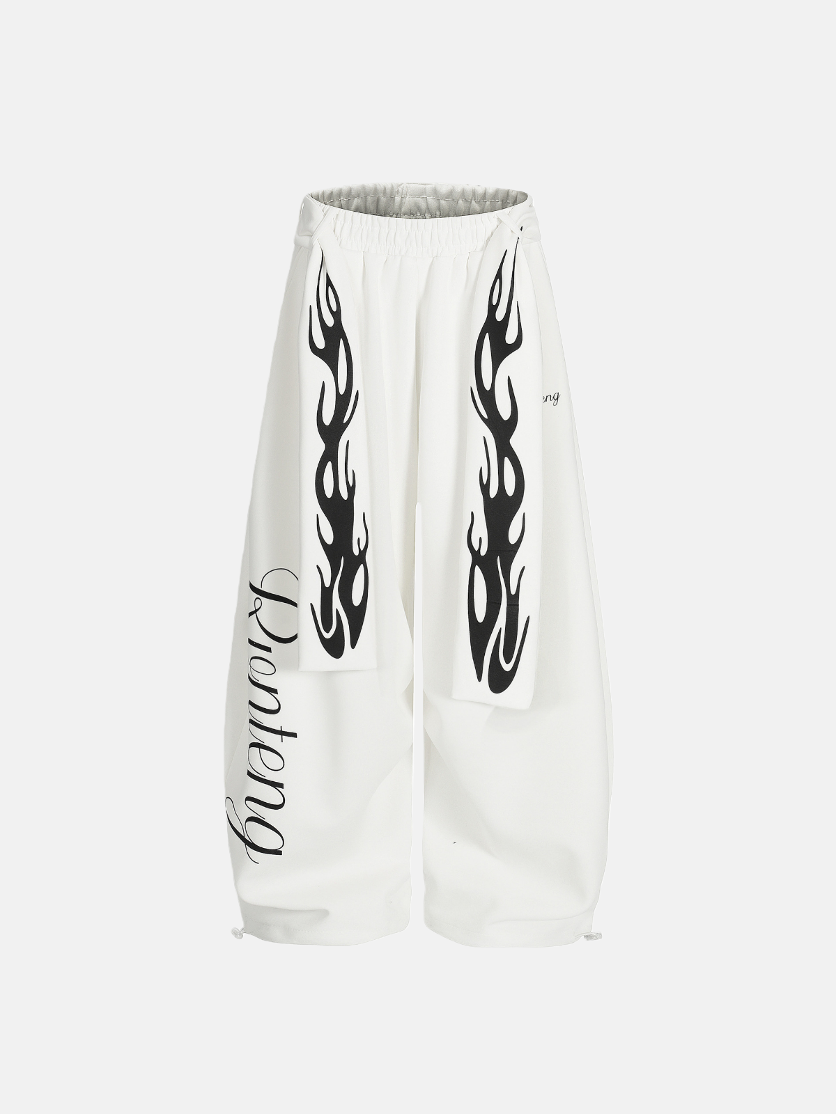 Haaura Flame Drawstring Wide-Leg Pants