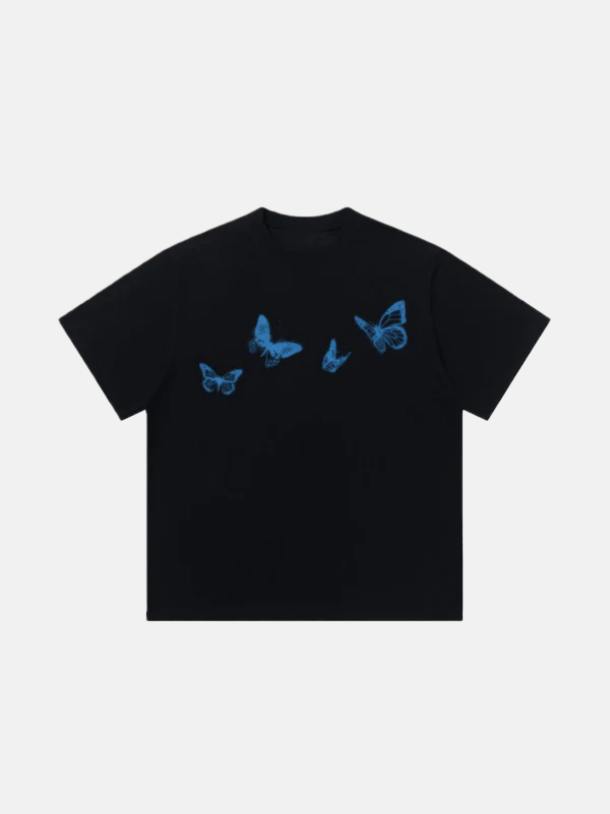 T-shirt à imprimé papillon flou Haaura