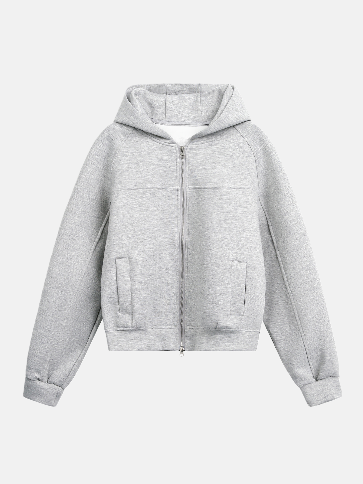 Haaura Zip-Front Hooded Sweatshirt