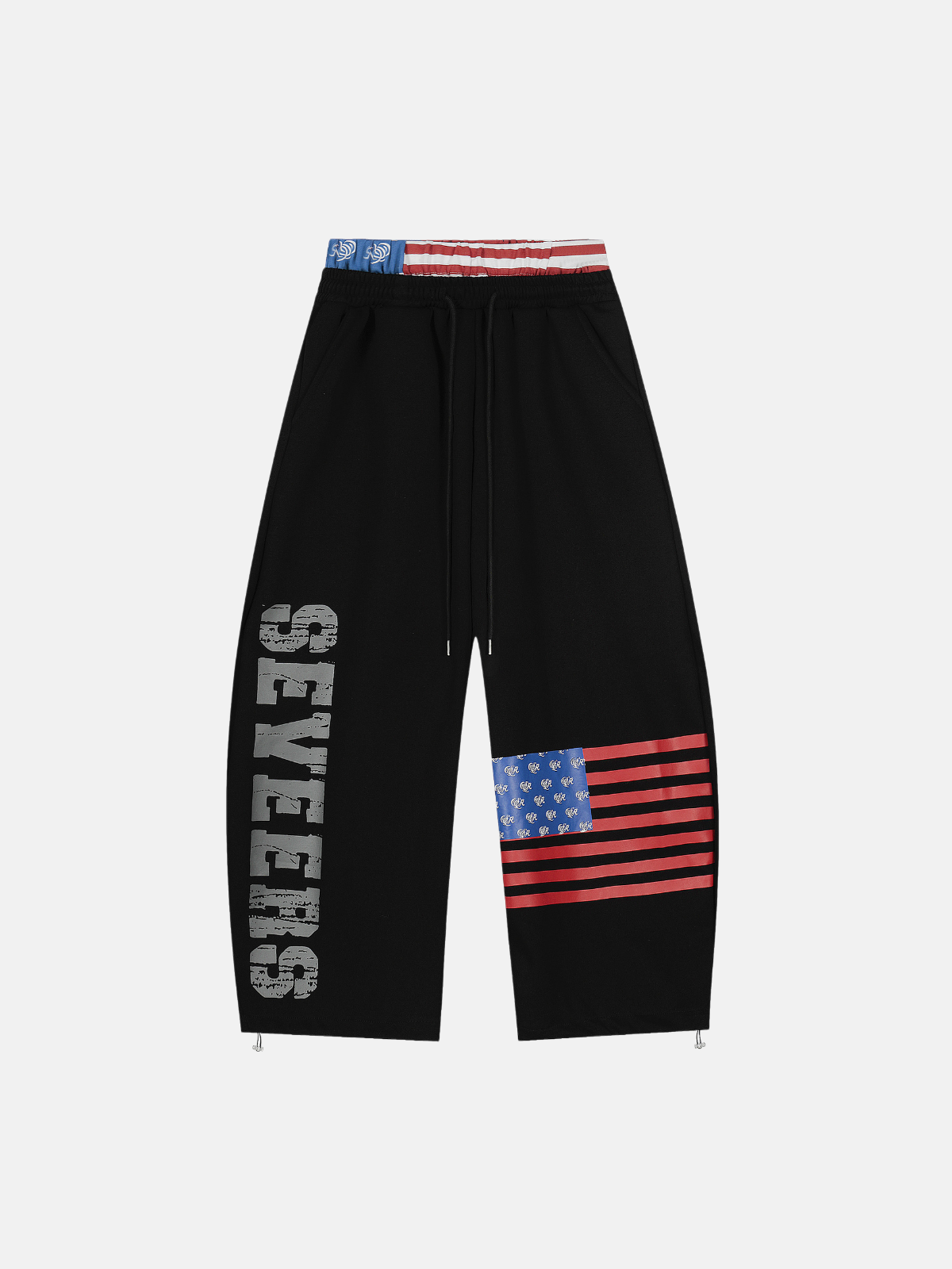 Haaura Flag Patchwork Baggy Sweatpants