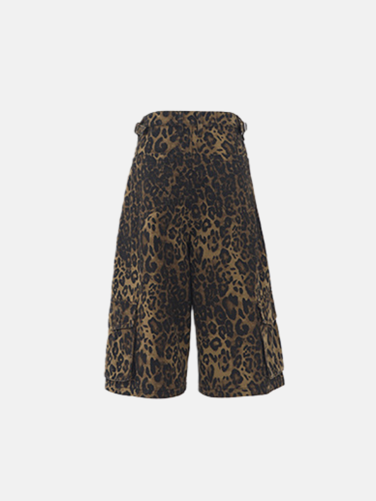 Haaura Leopard Super Baggy Belt Loop Shorts