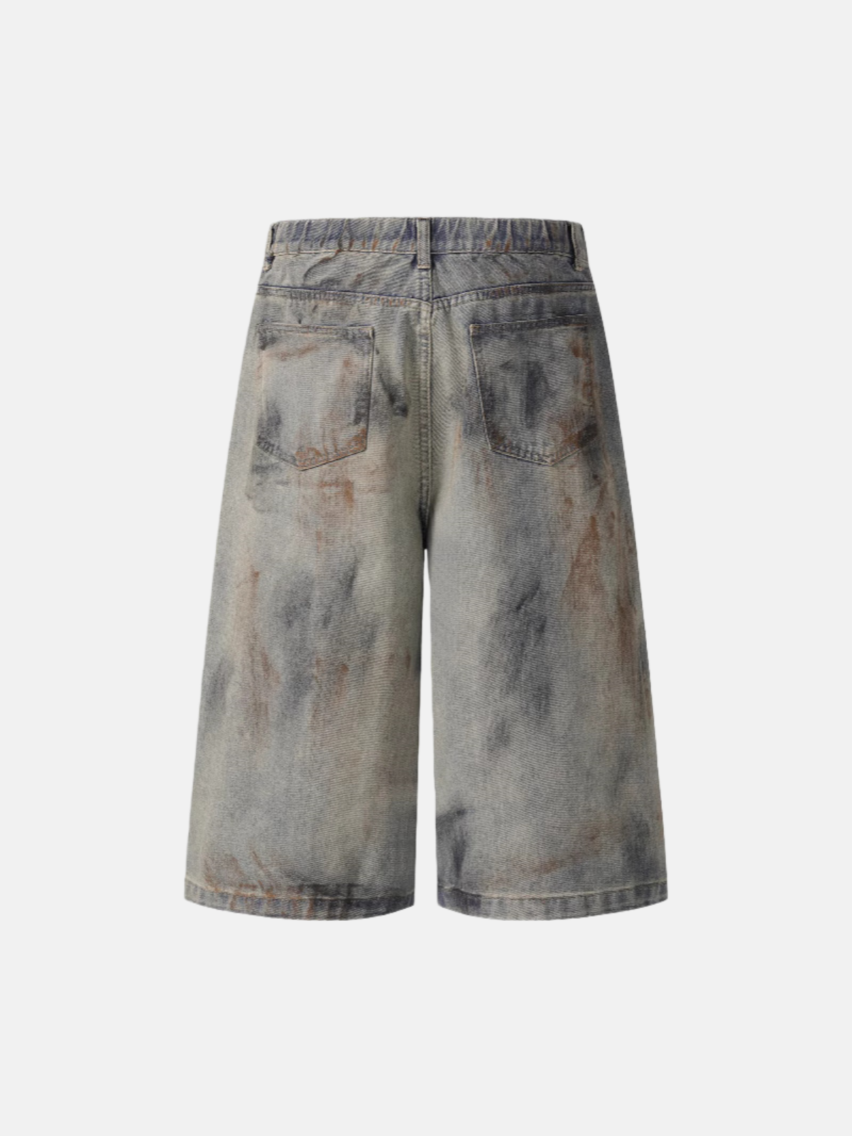 Haaura Tie-Dye Washed Denim Jorts