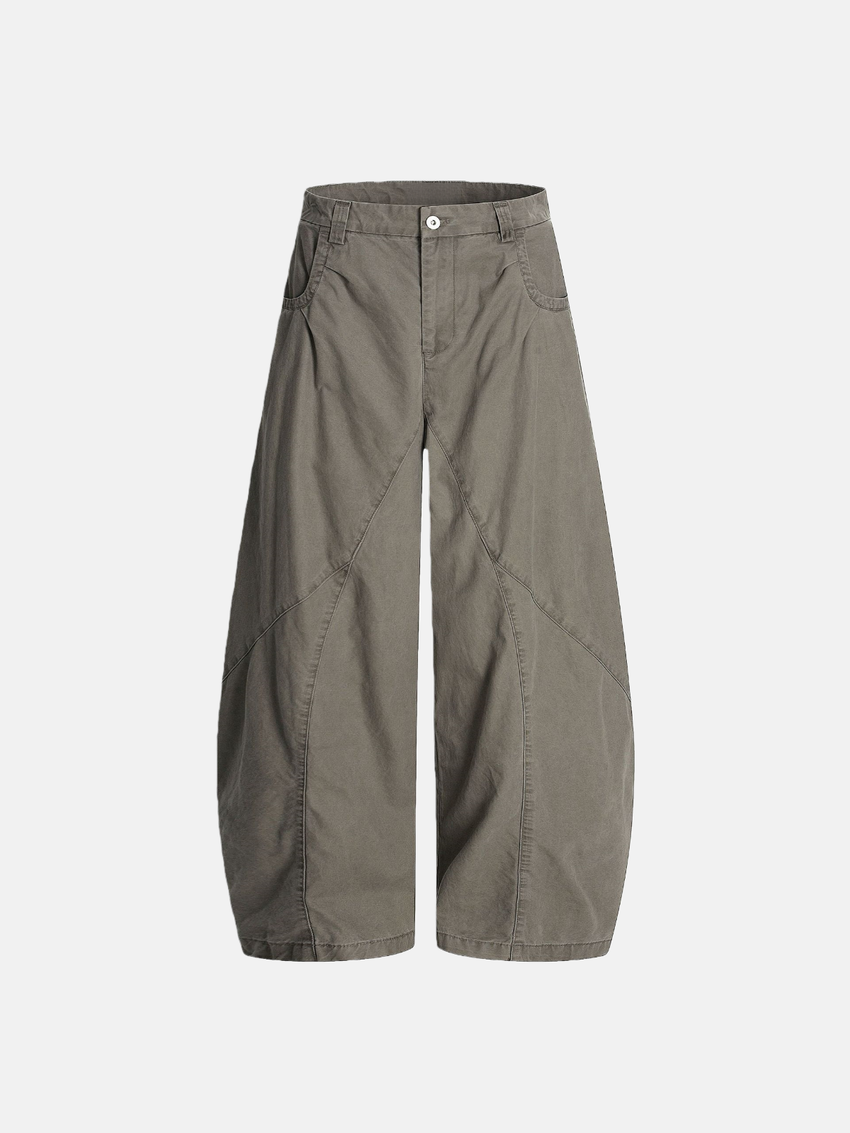 Haaura Grey Panel Wide-Leg Pants