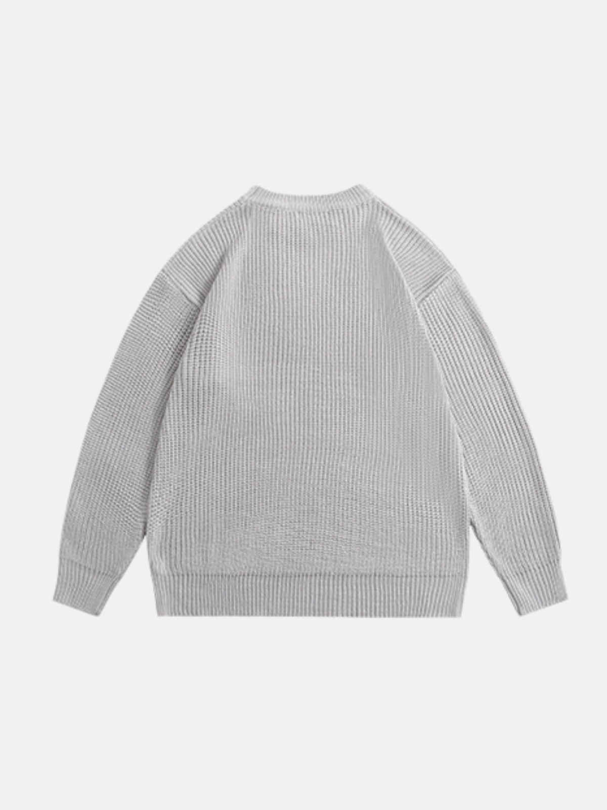 Haaura Floral & "Love Behind The Sword" Embroidered Knit Sweater