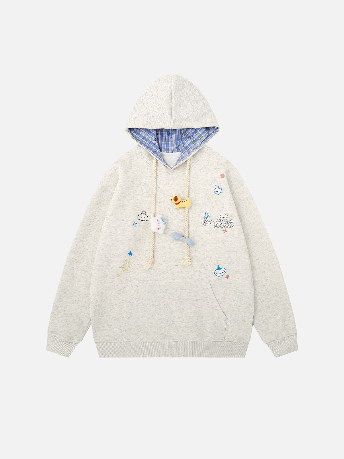 Haaura Say Hello Plush Accent Hoodie