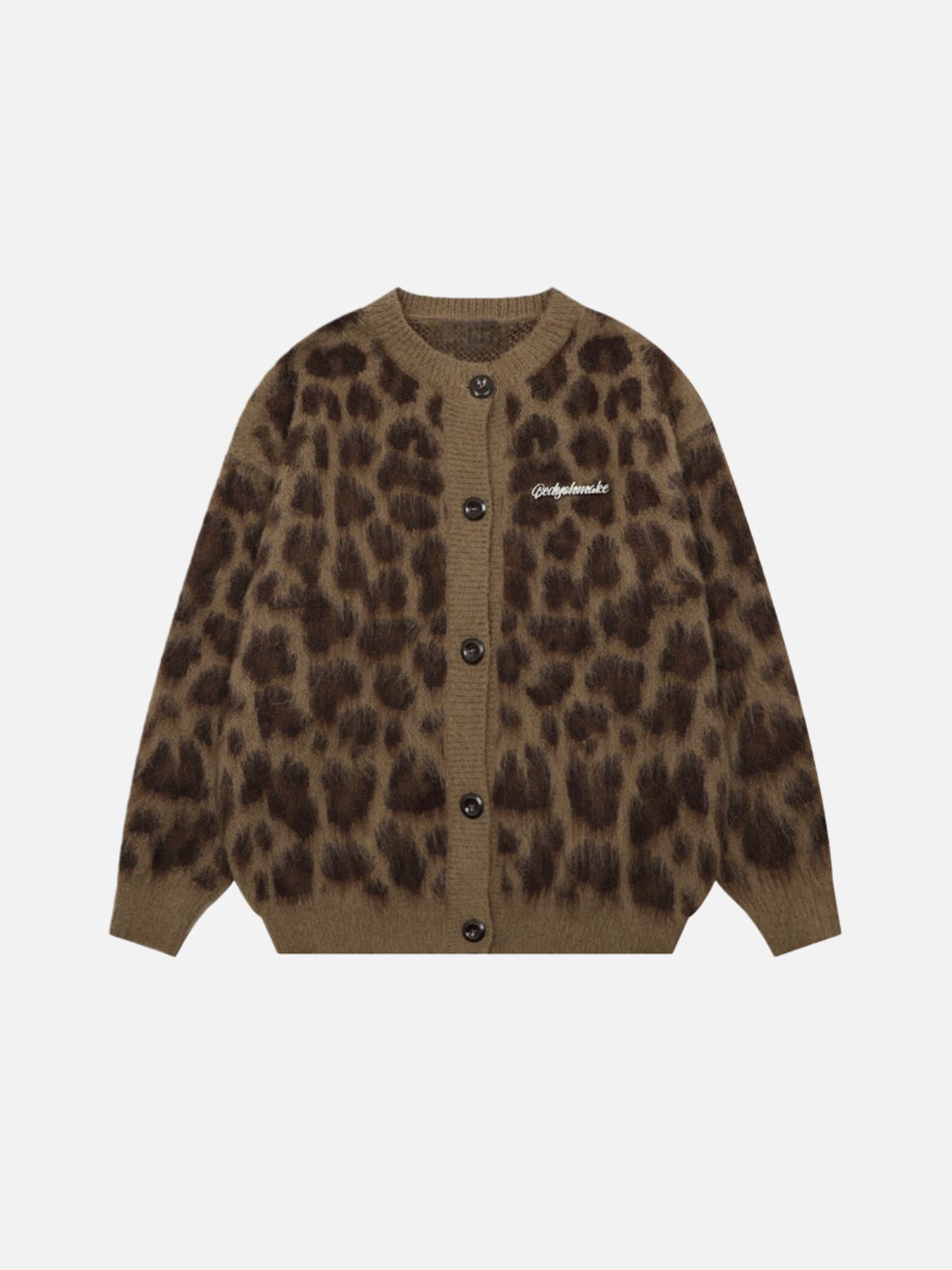 Haaura Leopard Graphic Cardigan