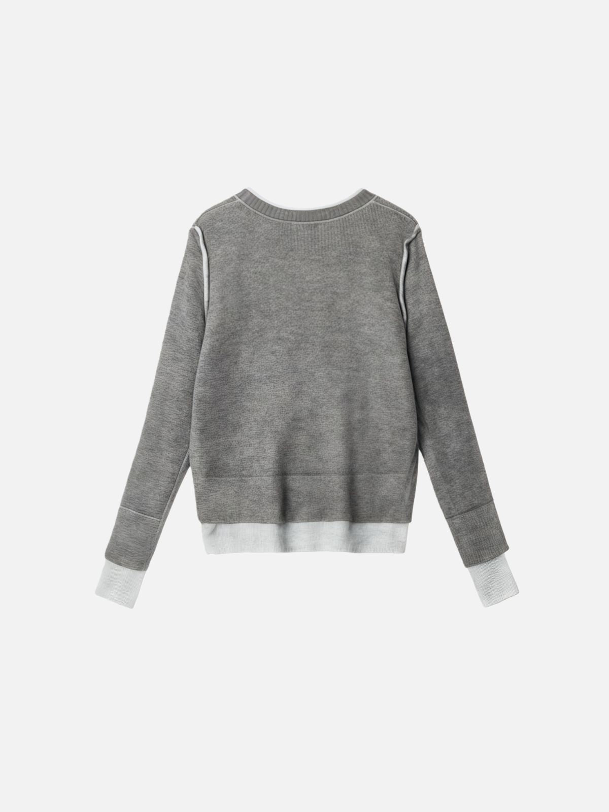 Haaura Collar Contrast Knit Sweater