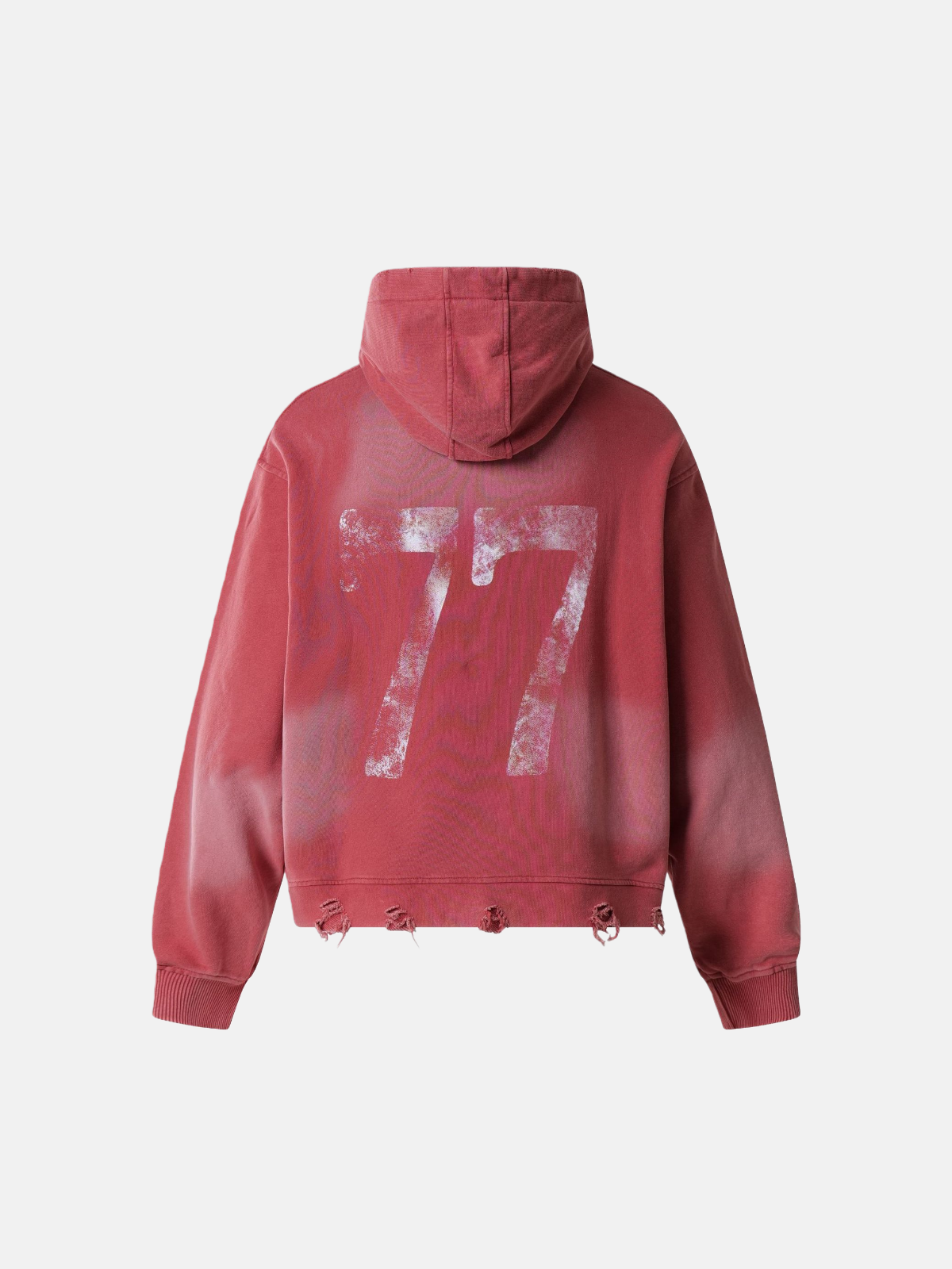 Haaura Rhinestone 77 Graphic Pullover Hoodie
