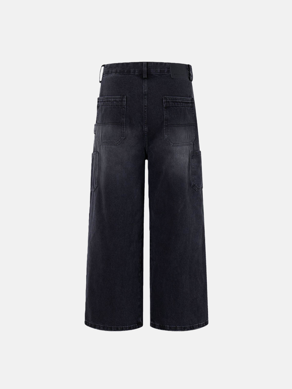 Haaura Floral Embroidery Double Knee Jeans