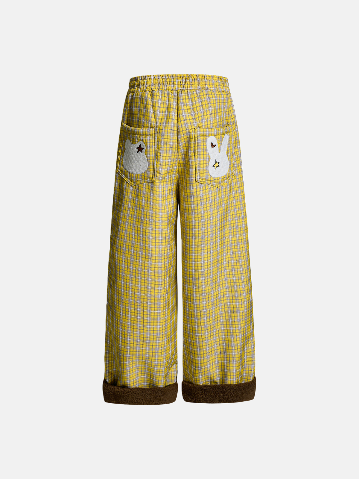 Haaura Sweet Day Whimsical Fleece Cuff Wide-Leg Pants