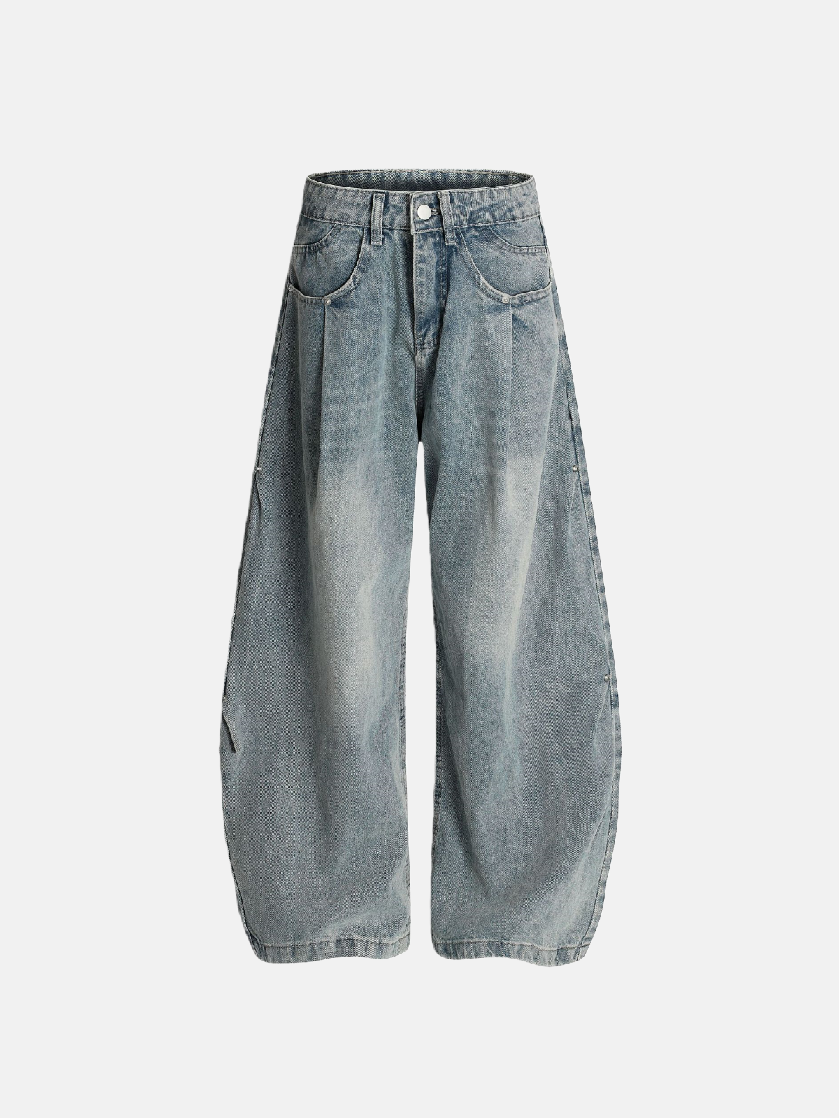 Haaura Light Wash Wide-Leg Jeans