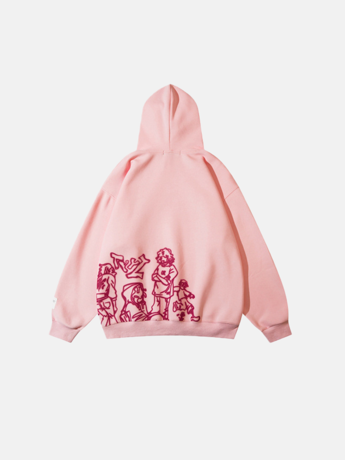 Haaura Cartoon Line Character Graphic Sweatshirt