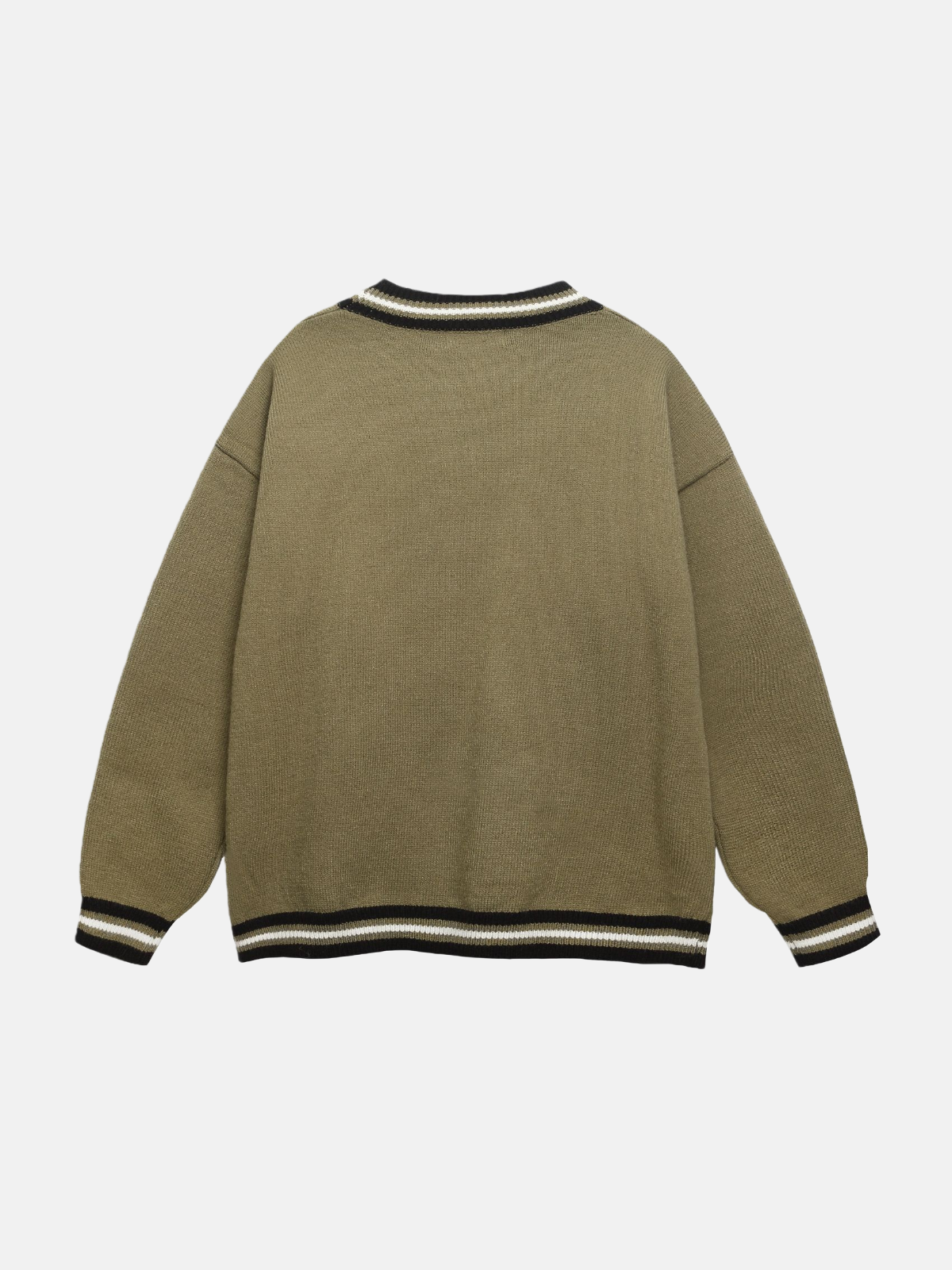 Haaura Cow Striped Crewneck Sweater
