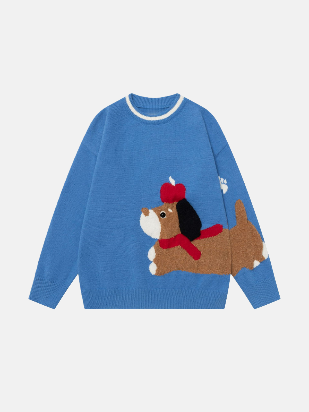 Haaura Puppy Scarf Knit Sweater