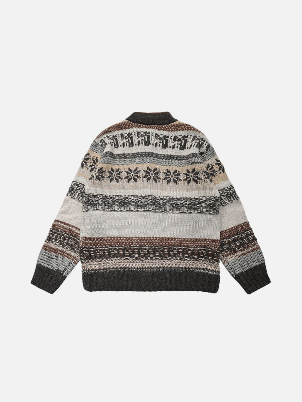 Haaura Snowflake Jacquard Knit Cardigan