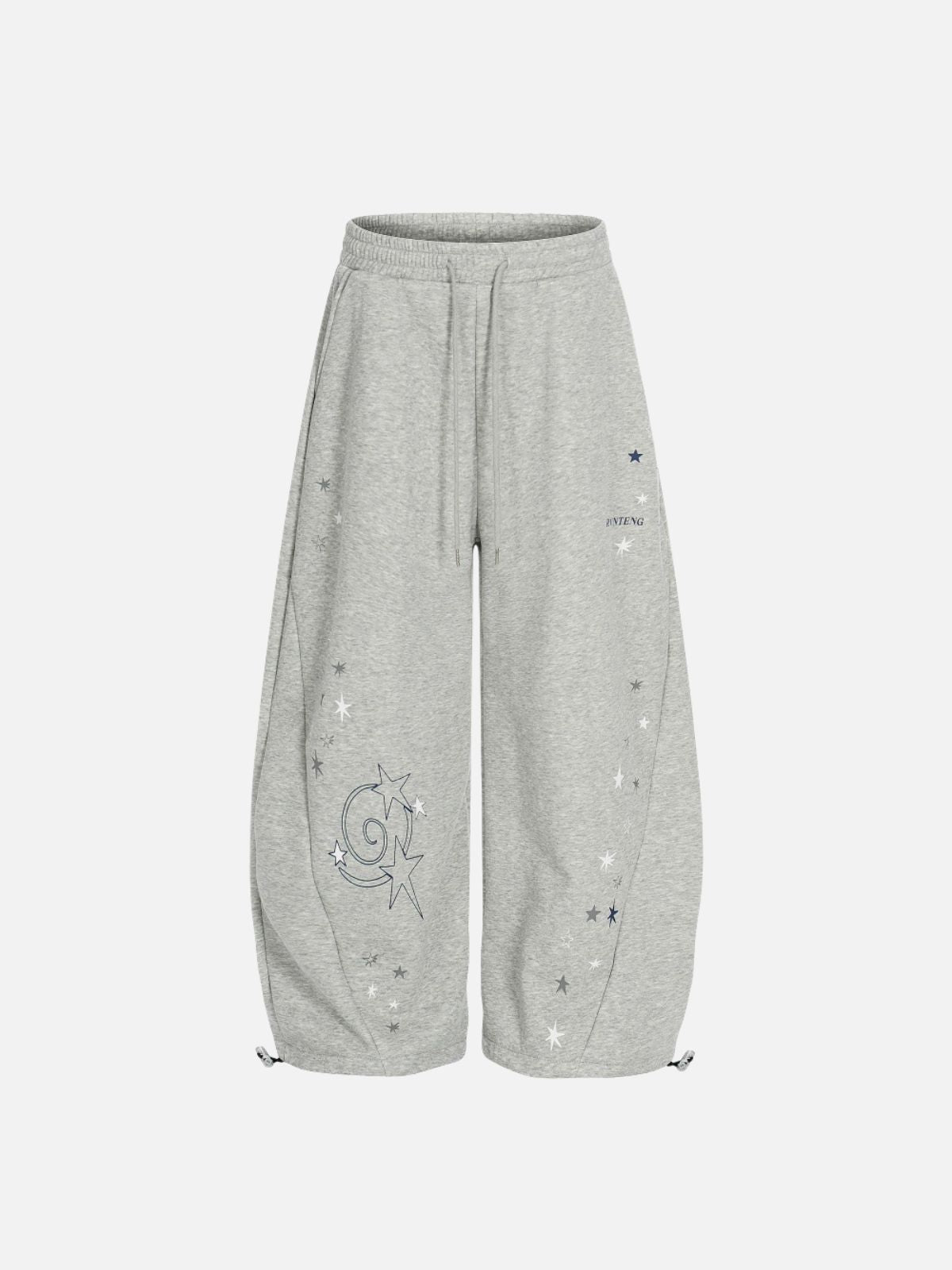 Haaura Star-Print Drawstring Wide-Leg Pants