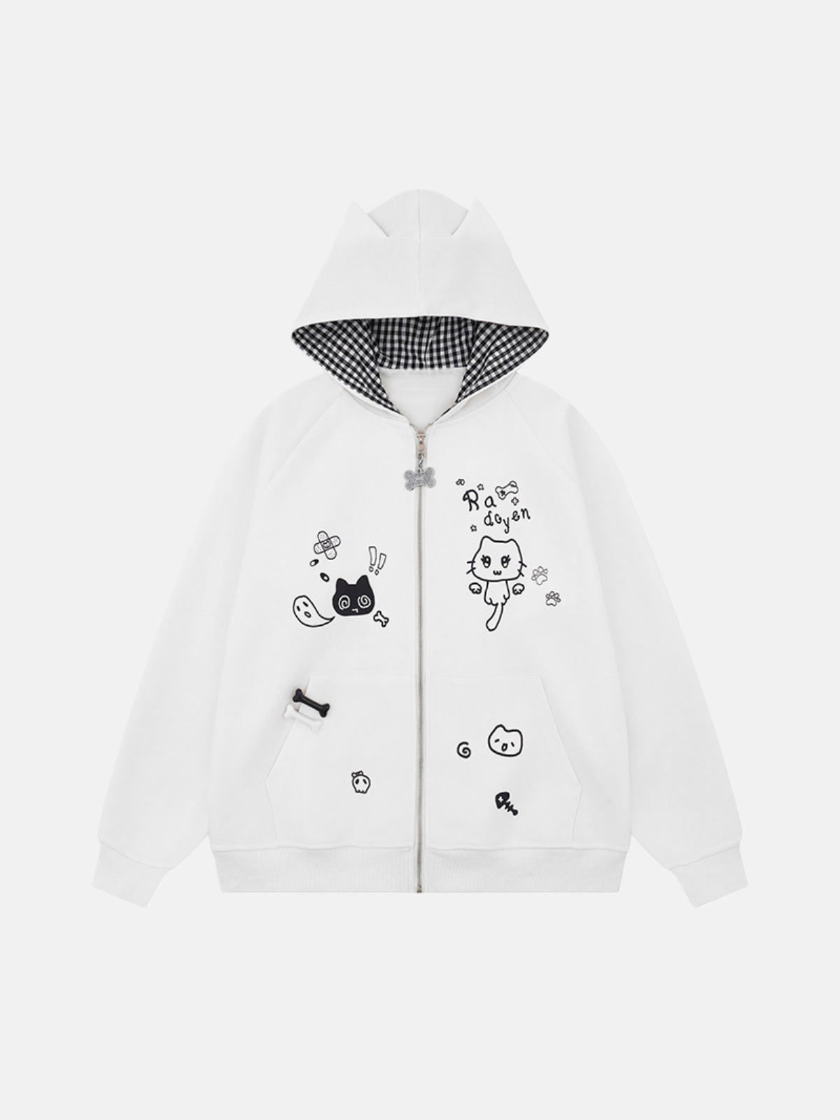 Haaura Spooky Kitten Ear Hoodie