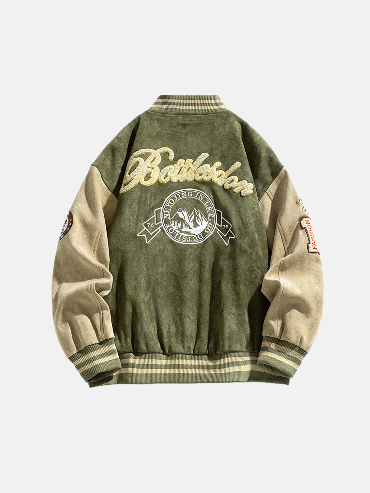 Veste universitaire en daim Haaura