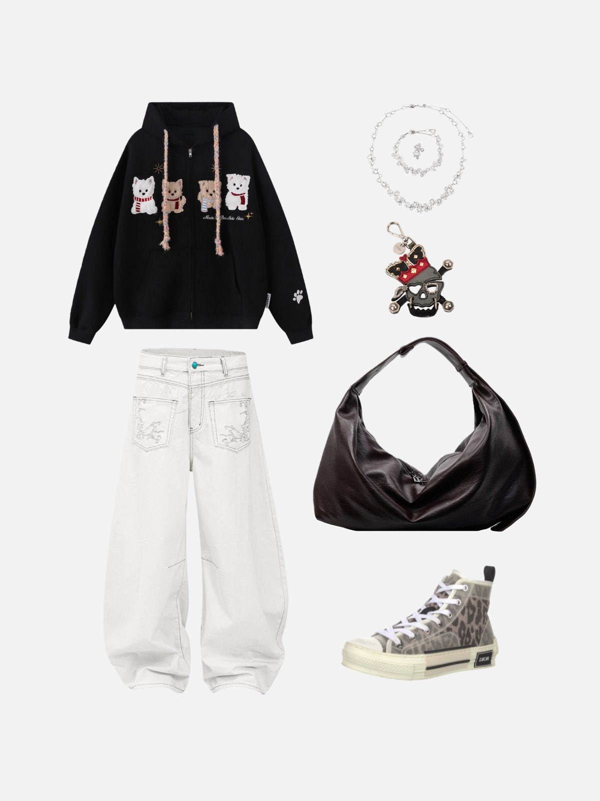 Haaura Tapered Baggy Jeans