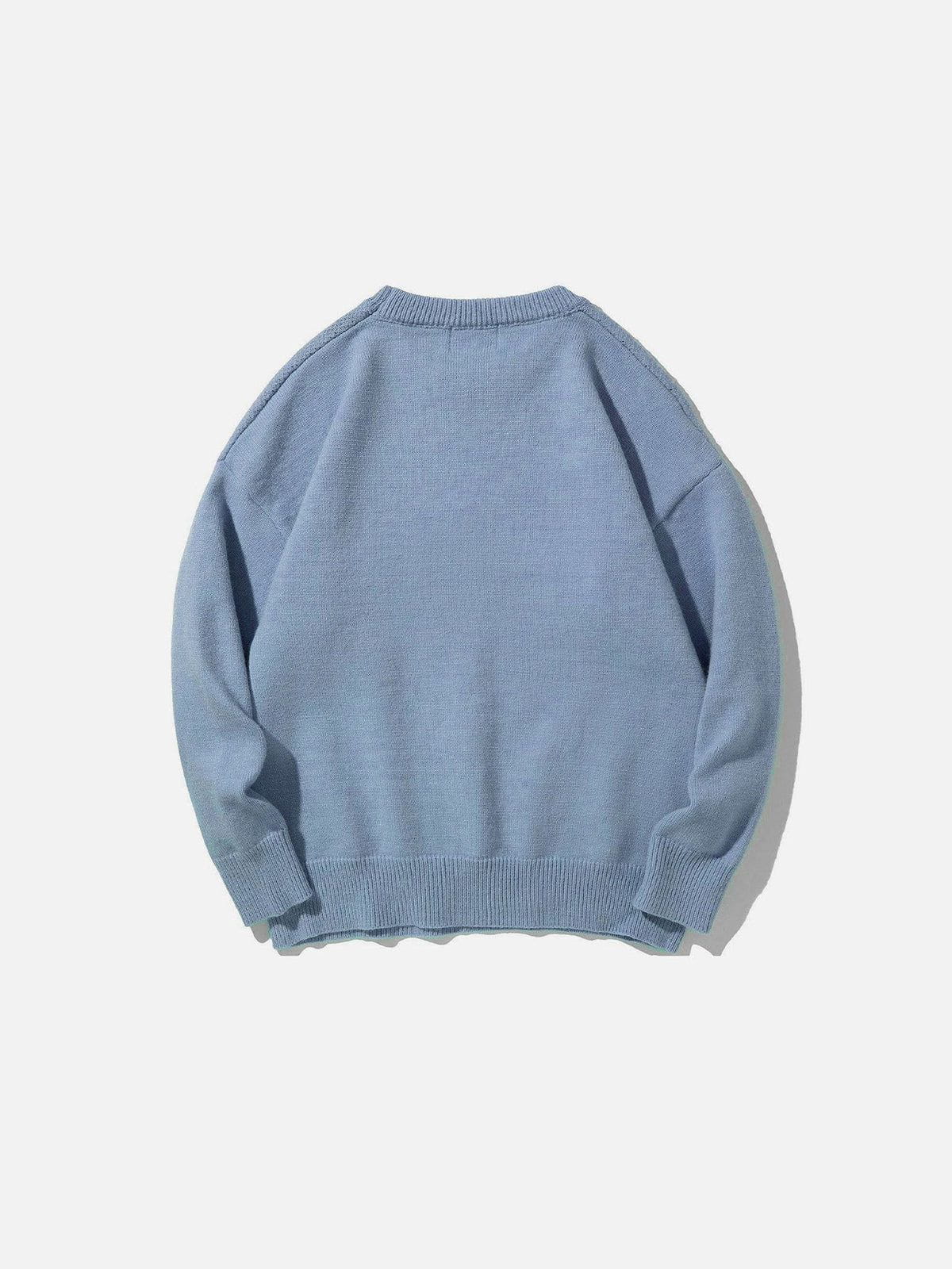 Haaura Murder Goose Graphic Knit Sweater