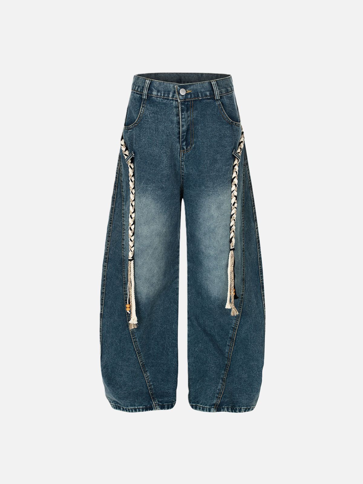 Haaura Rope Baaggy Barrel Jeans