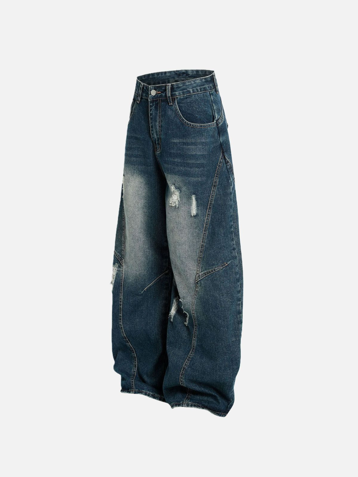Haaura Ripped Destroyed Baggy Jeans