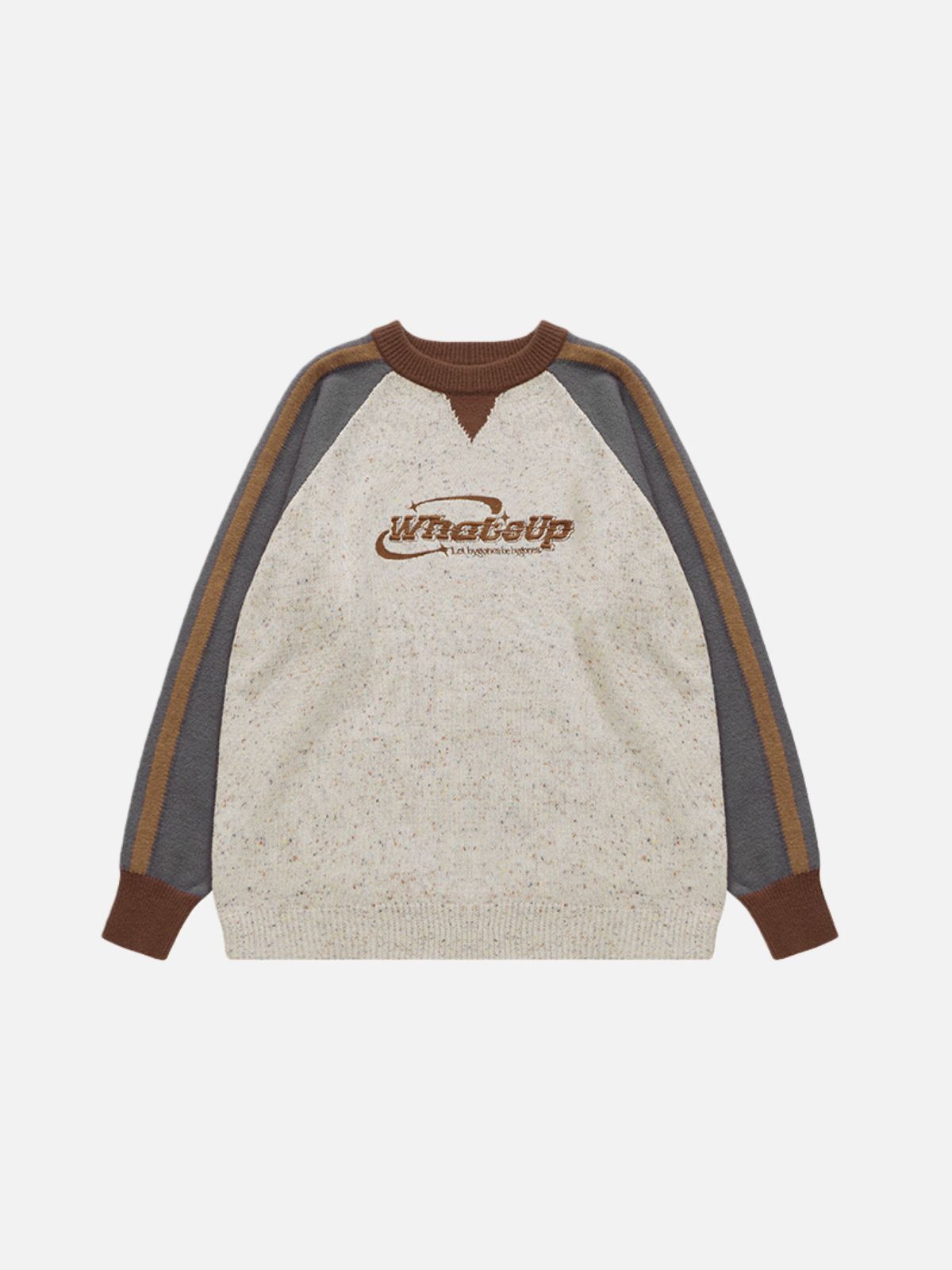 Haaura ‘Wha'sUp’ Retro Color Block Sweater