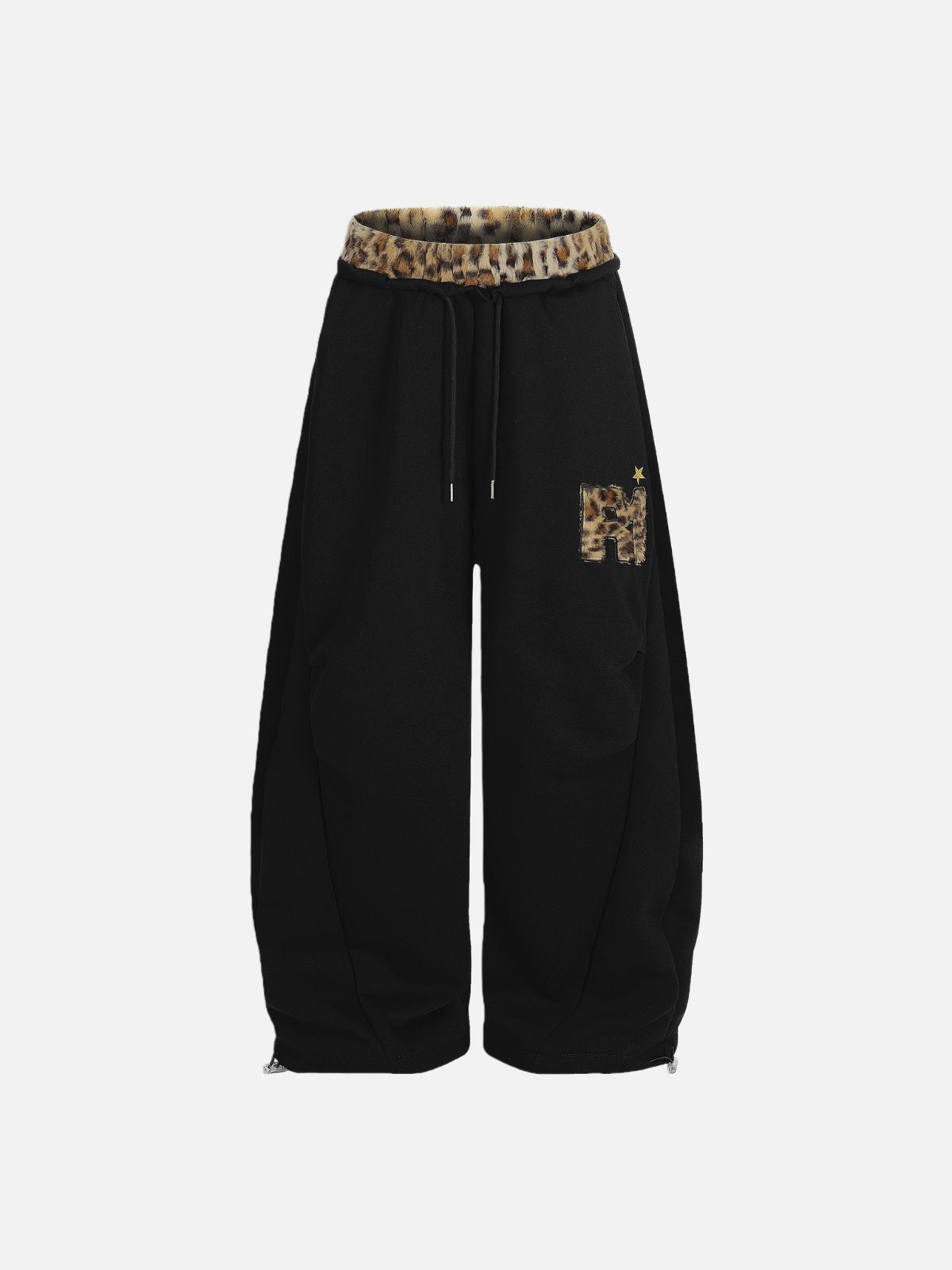Haaura R Leopard Accent Baggy Pants