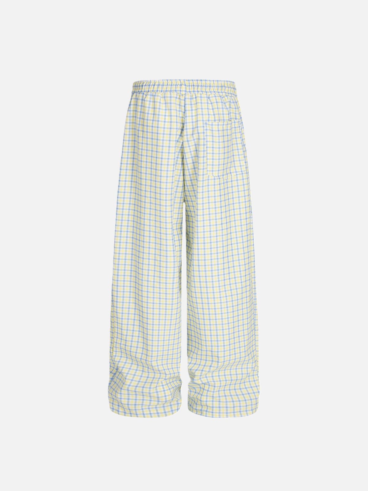 Haaura Plaid Drawstring Baggy Pants