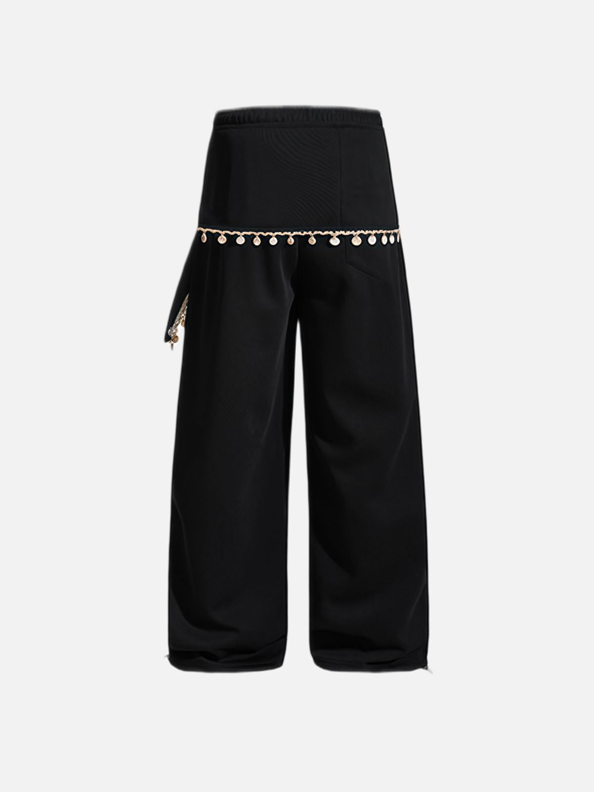 Haaura Asymmetric Fringe Baggy Pants