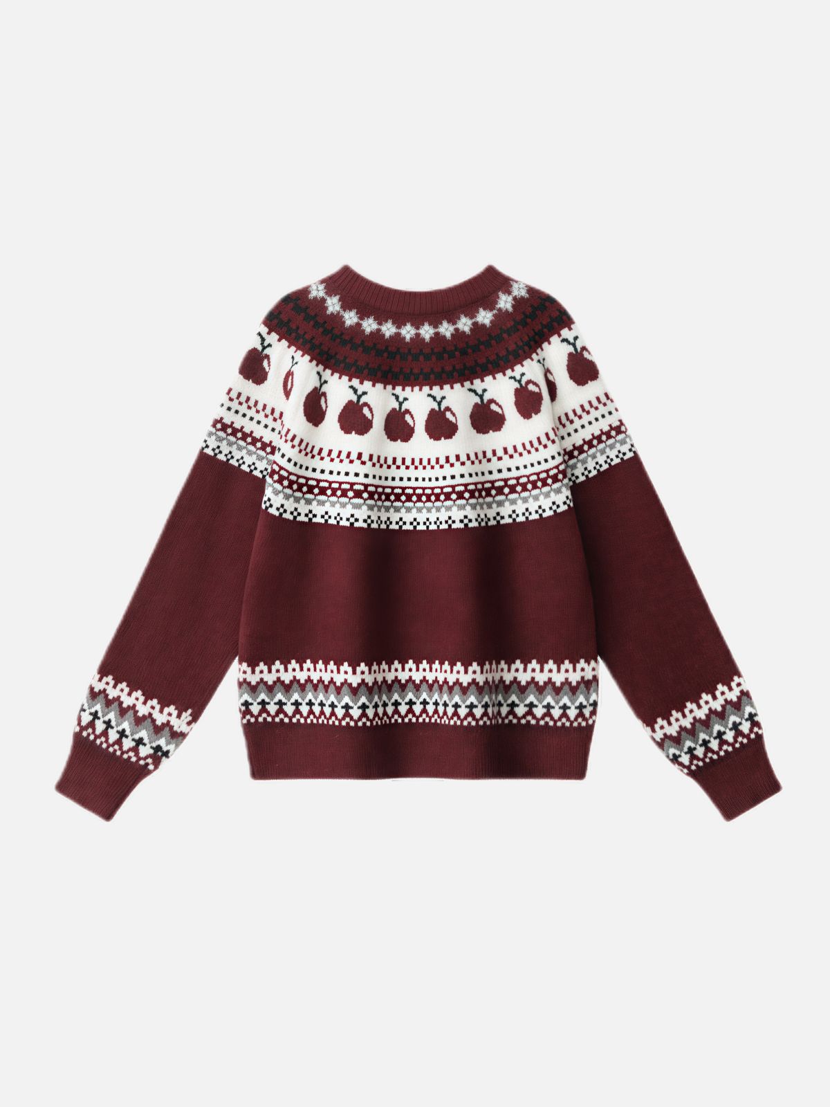 Haaura Cherry Fair Isle Sweater