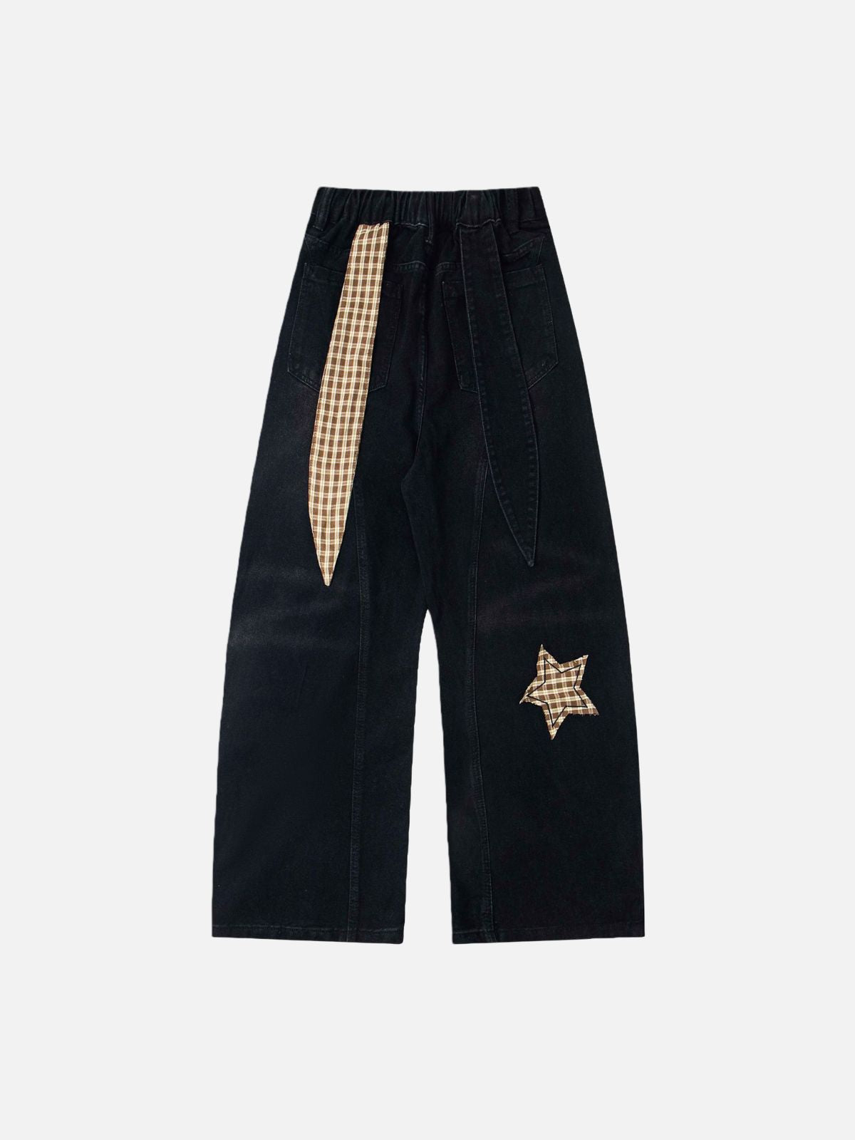 Haaura Star & Chain Baggy Jeans