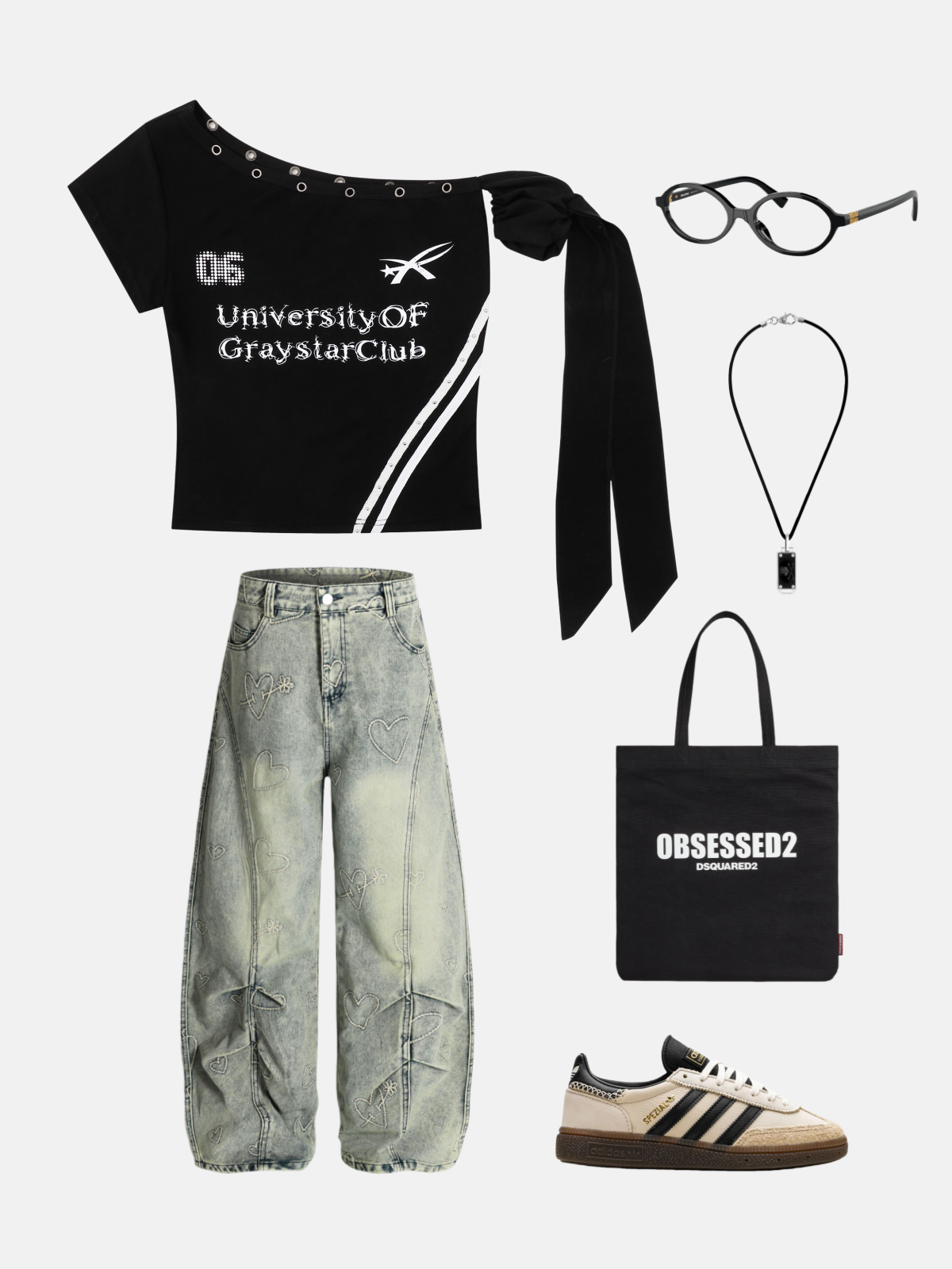 Haaura Asymmetric Tie Baby Tee