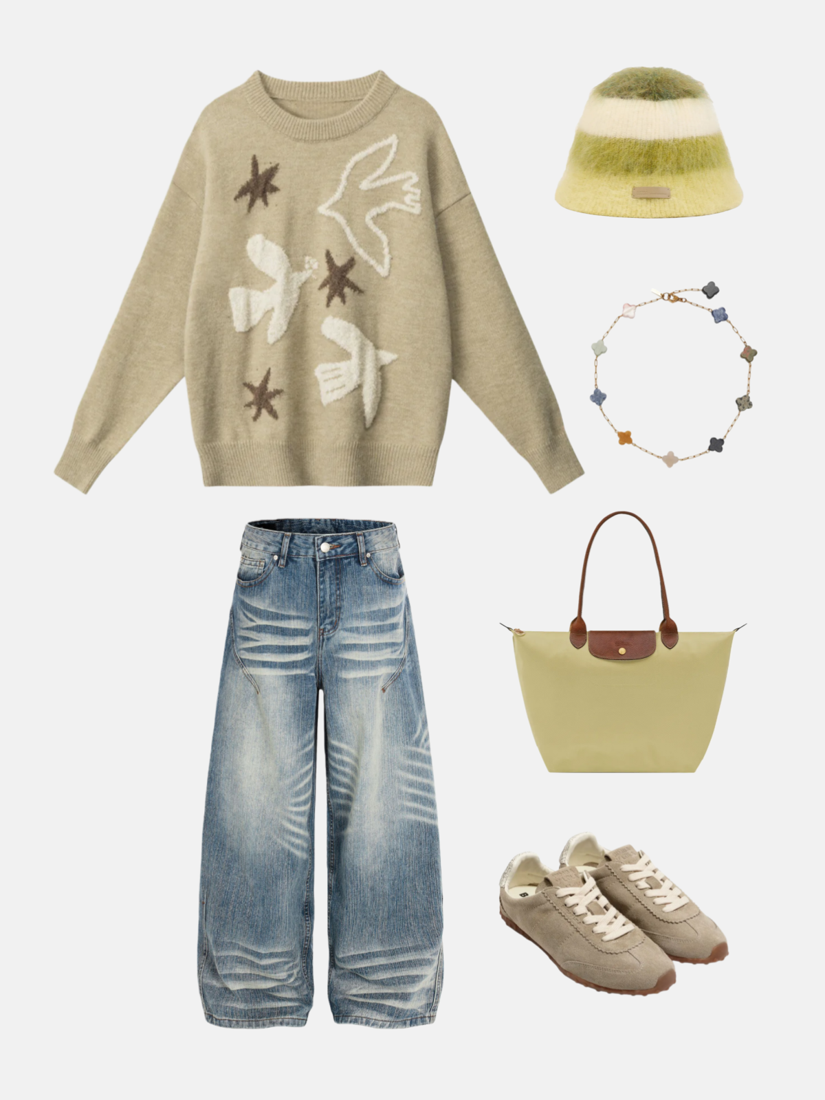 Haaura Bird Star Sweater