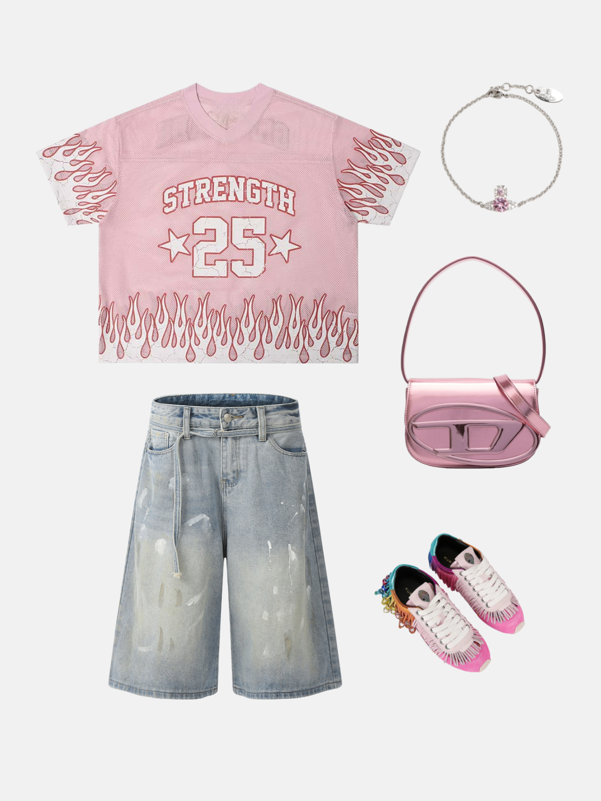 Haaura Boxy Flame 25 Jersey Tee