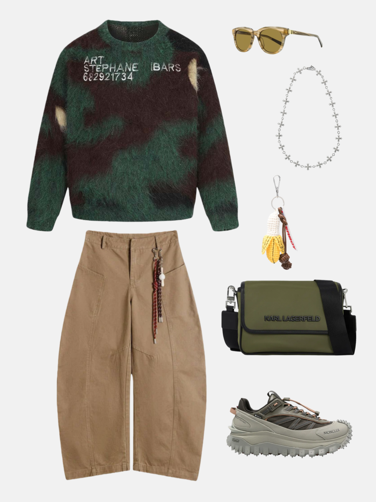 Haaura Camo Fleece Crewneck Sweater