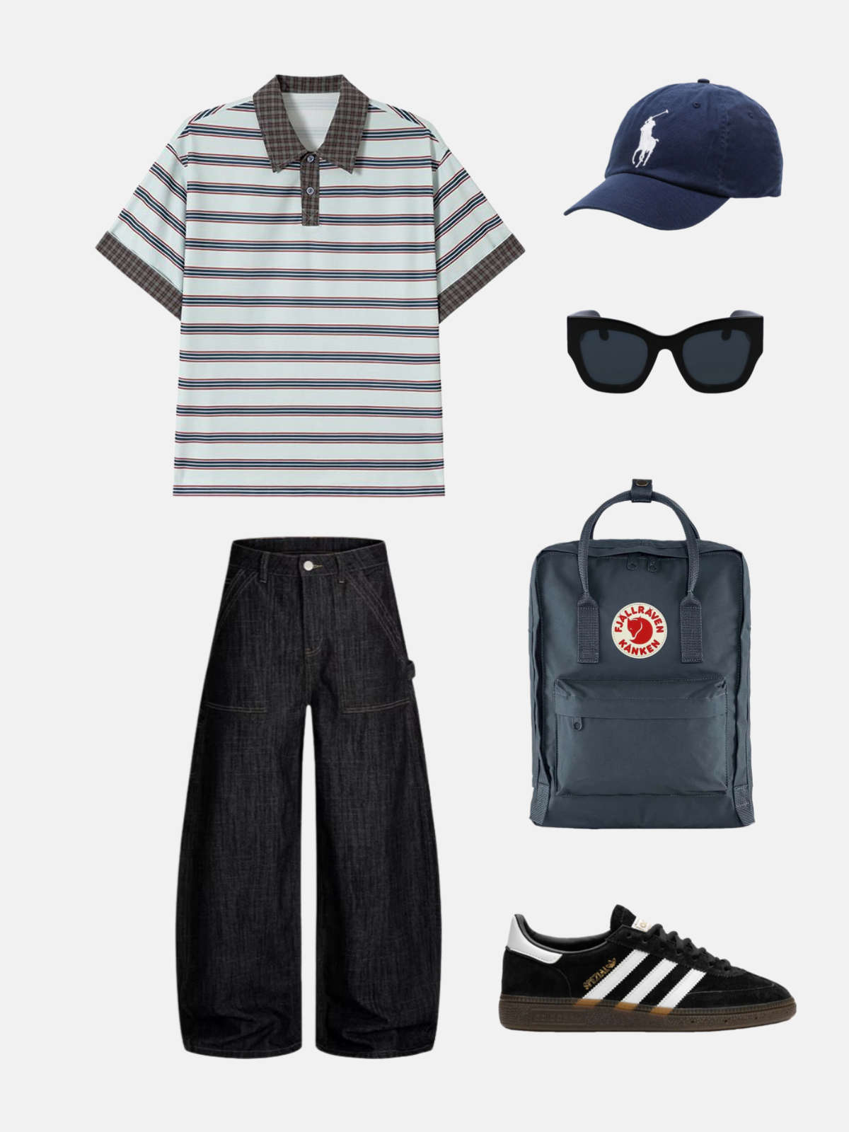 Haaura Carpenter Baggy Barrel Jeans